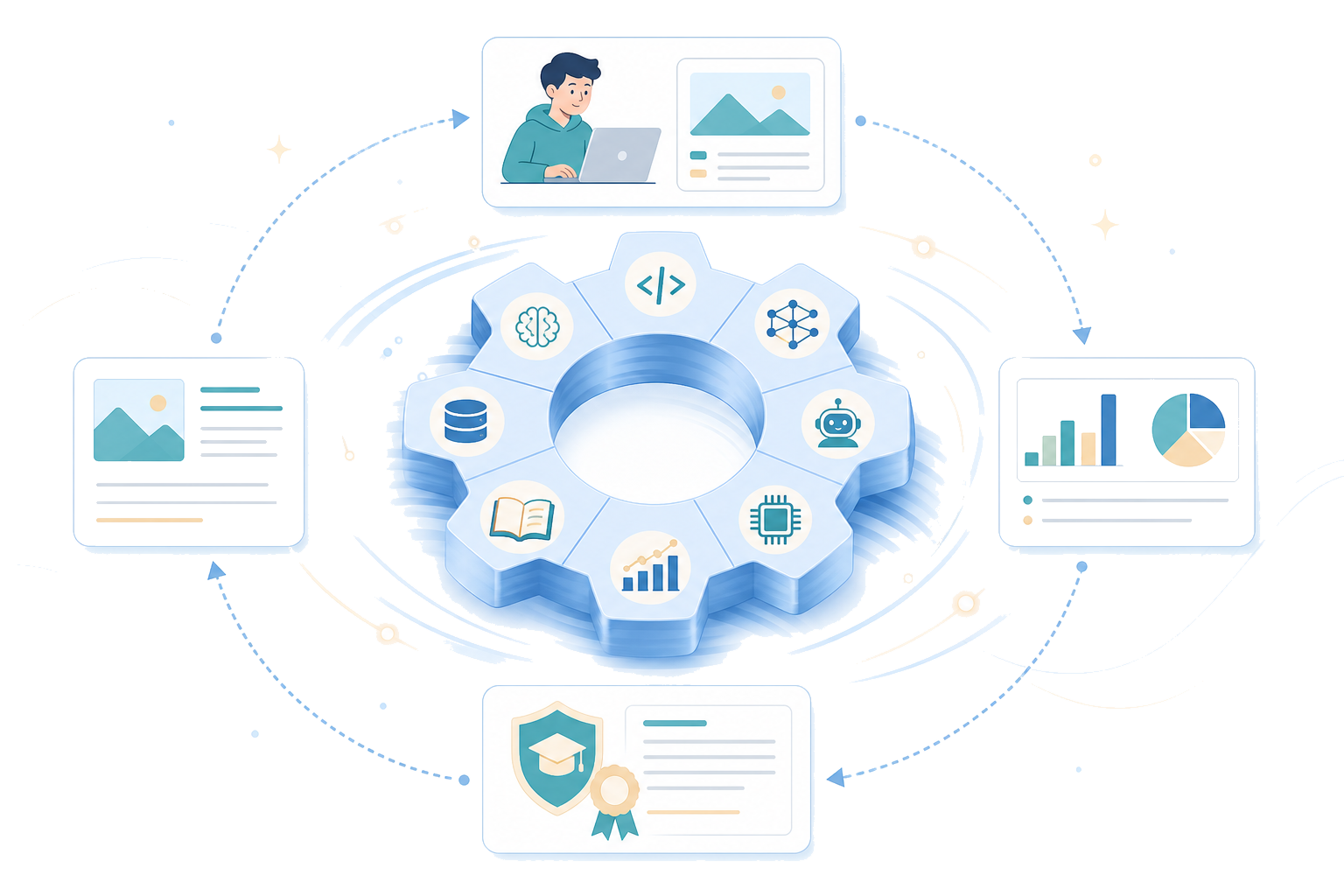 EDU360 Cloud AI education runtime network visual